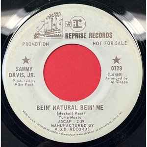 Sammy Davis Jr Bein Natural Bein Me / I've Gotta Be Me 45 Jazz Promo Reprise